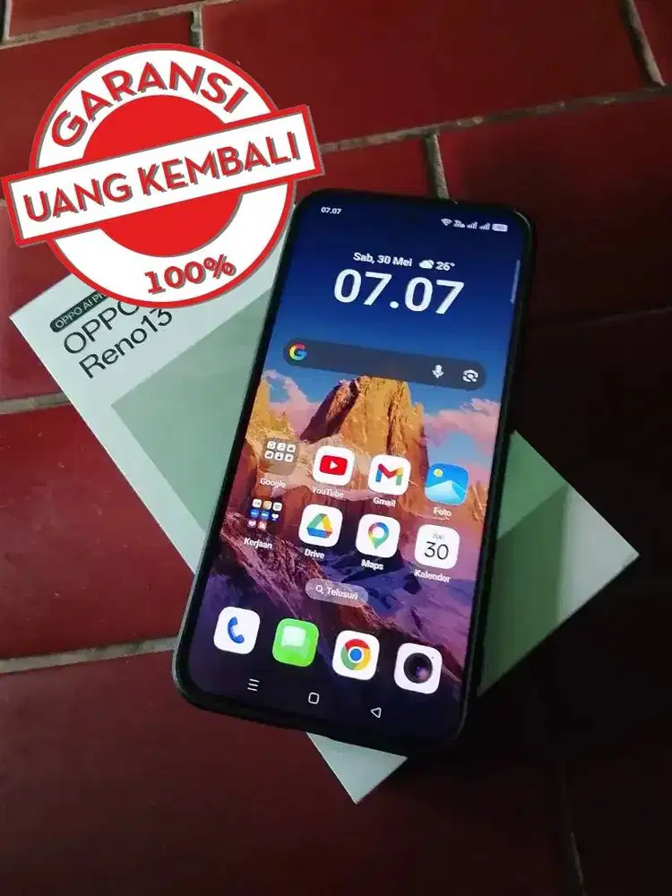(Garansi 100%) OPPO Reno 13 5G RAM 12+12 GB, Memori 256 GB NFC Gaming