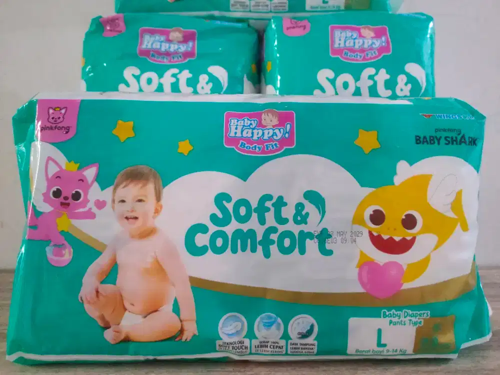 Baby Happy Soft Comfort, popok merries sweety makuku