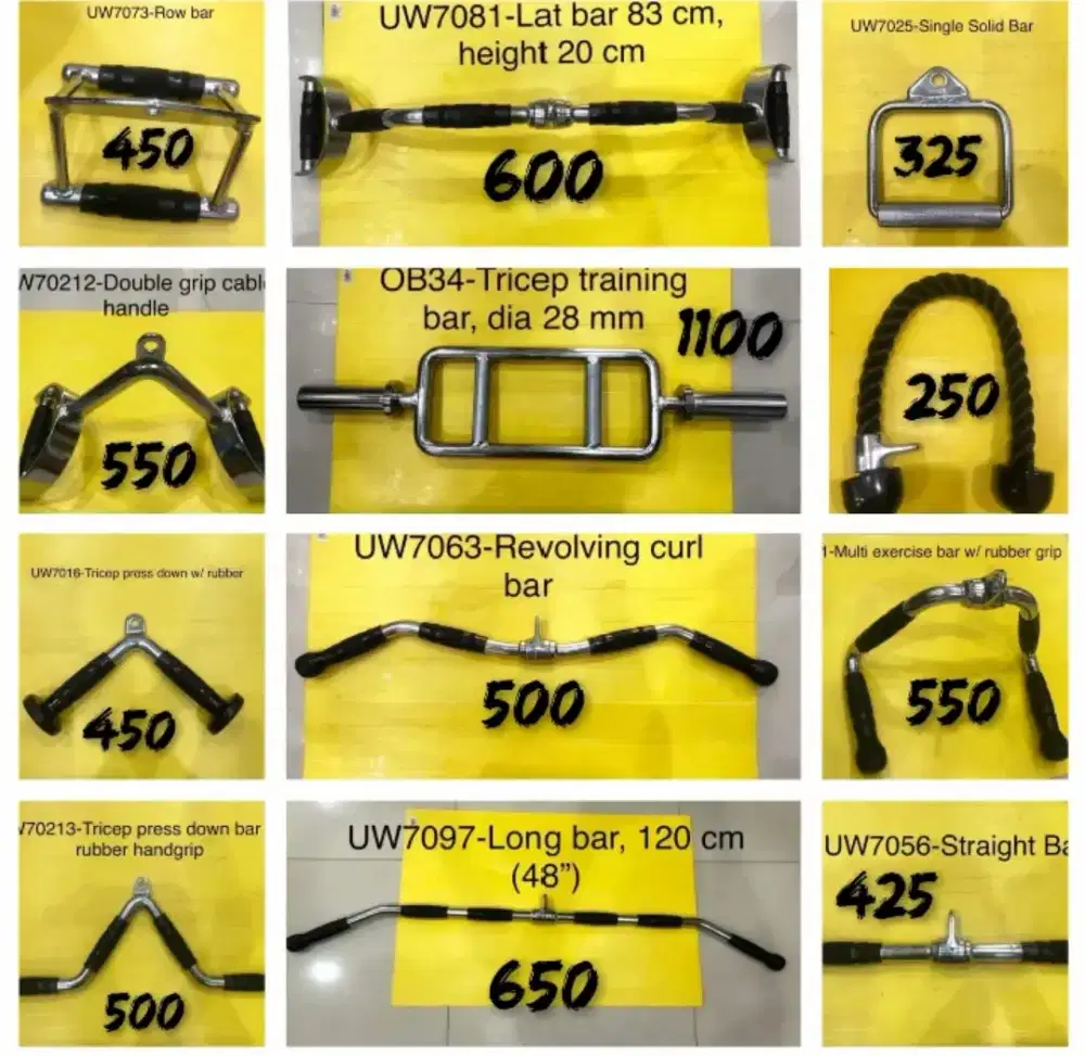 Handle Fitness Stik Fitnes Berbagai model