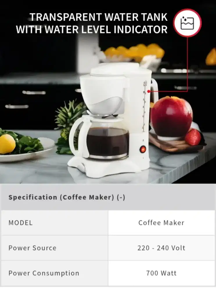 COFFEE MAKER SHARP HM-80L(W)