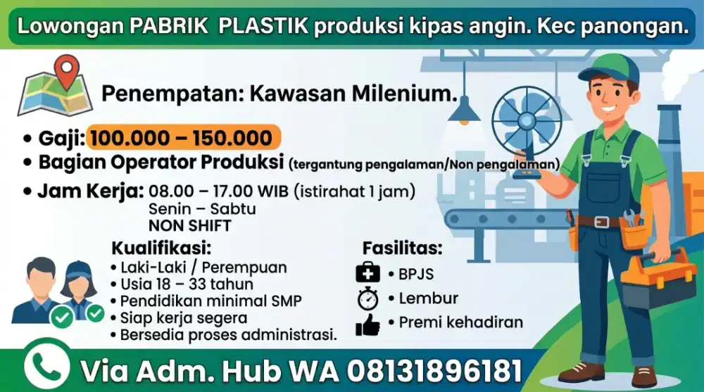 Lowongan PABRIK
