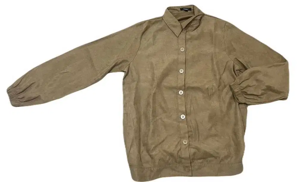 Kemeja Hardware Original Size S - Blouse Polos Khaki