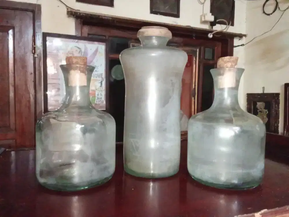 Toples Botol Vintage Unik Bahan Kaca Tebal
