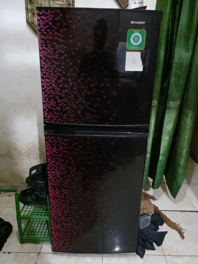 Jual cepat SHARP Kulkas 2 Pintu 256 Liter SJ-316MG-GB/GR Magne Glass