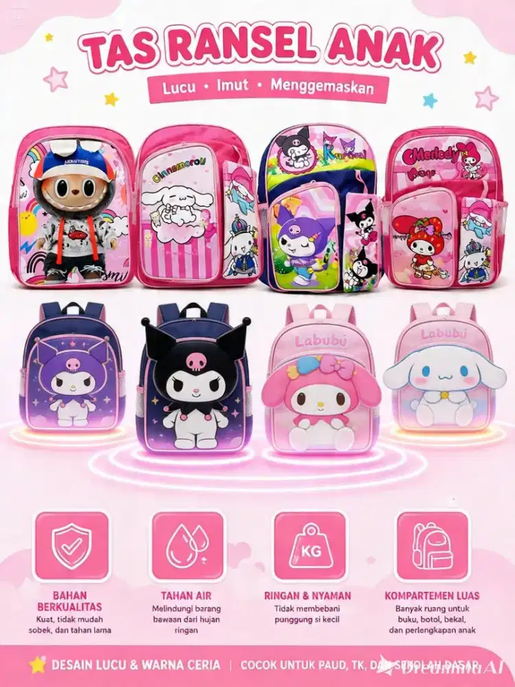 Tas Ransel Anak Perempuan