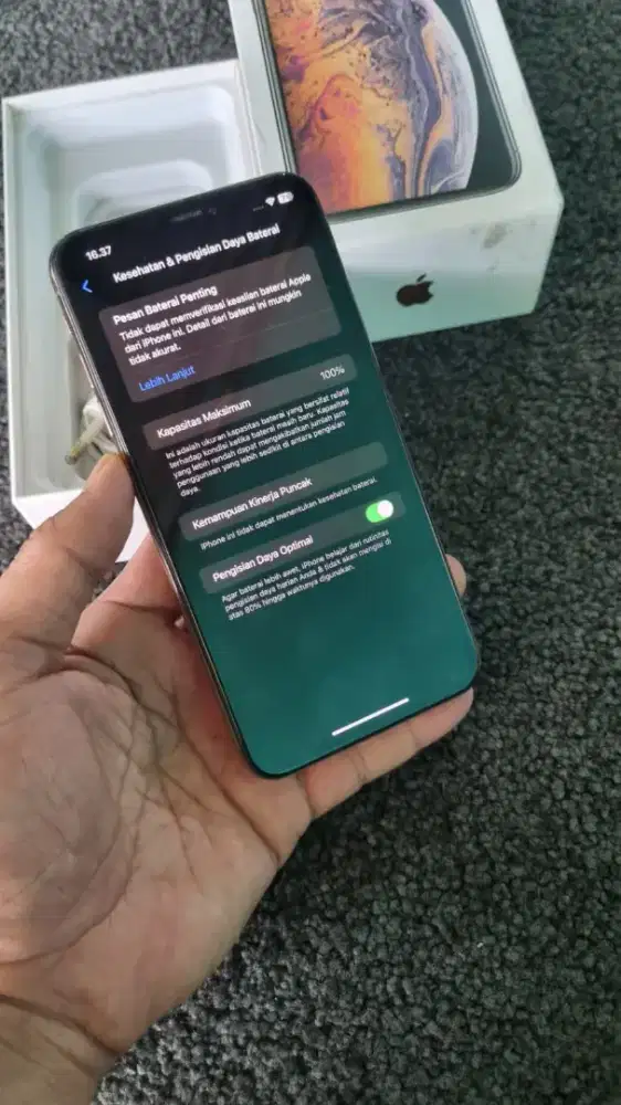 Iphone XS max 64 gb all op reagister aman mulus fulset