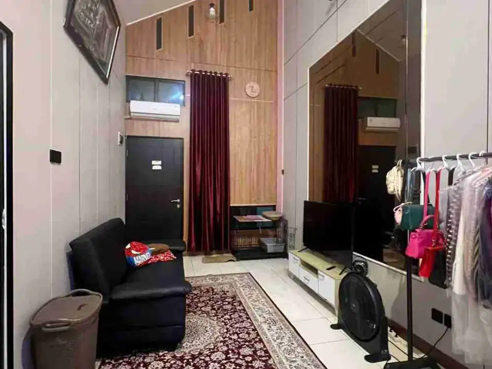 rumah semi furnish cluster ebony green ara harapan indah bekasi
