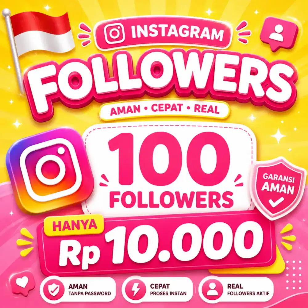 Followers Instagram Indonesia real aktif permanen dan bergaransi