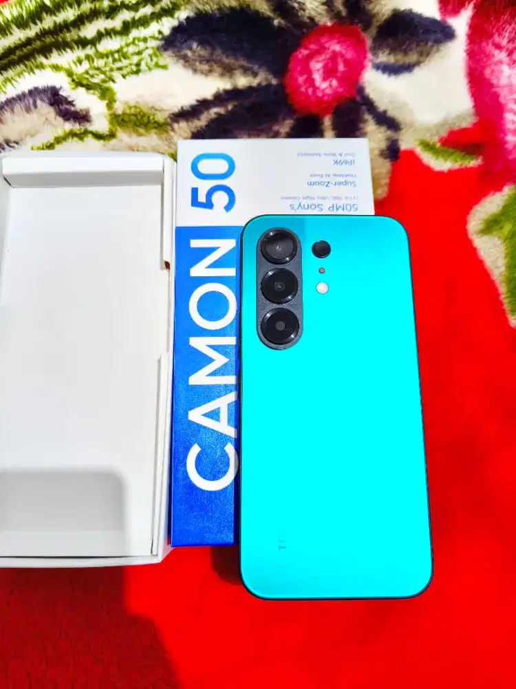 Camon 50 Ram 8+8/256 Gb Fullset Mulus Garansi Panjang