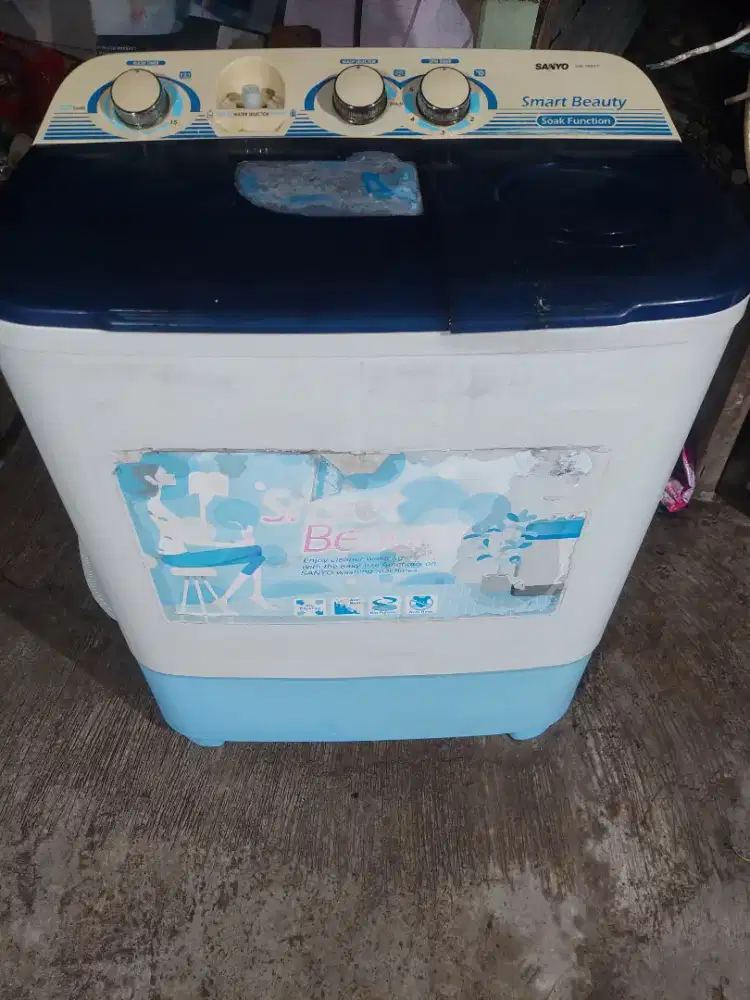 Mesin cuci Cuci Sanyo/Aqua kapasitas 7,5kg Normal semua mesin Ori