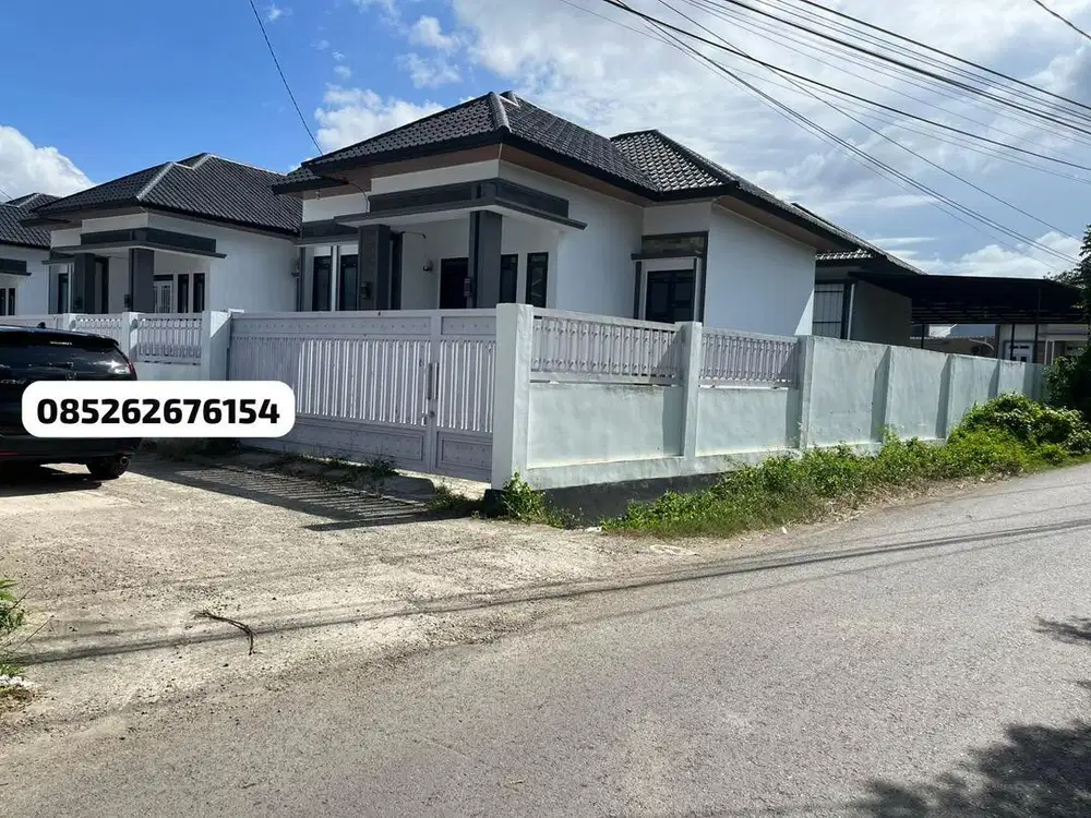 Rmh minimalis siap huni type 72/200.M.pinggir jln aspal gp bayu reloh