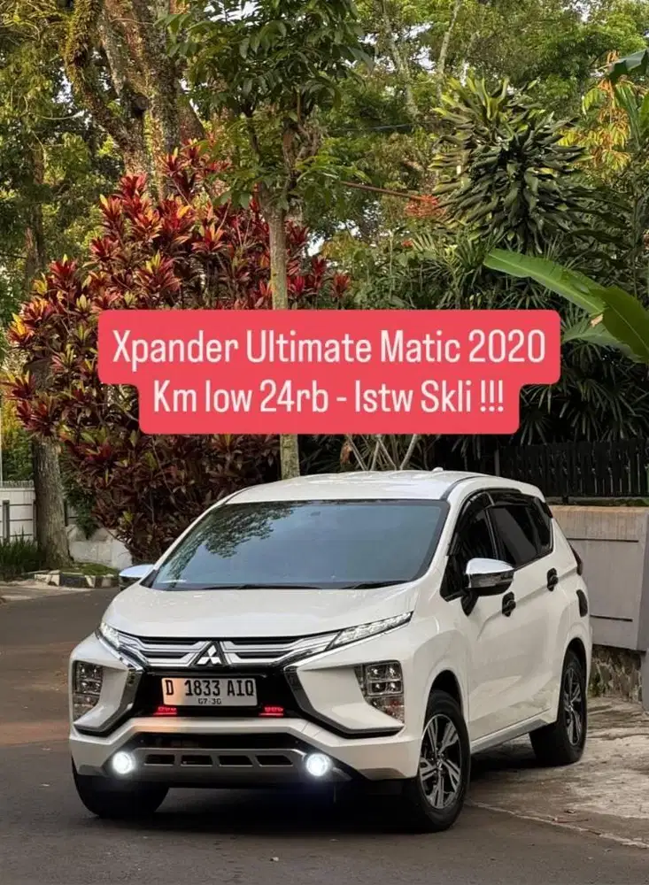 KM low 24rb - Xpander Ultimate Matic 2020 pk an 2021 bandung murah