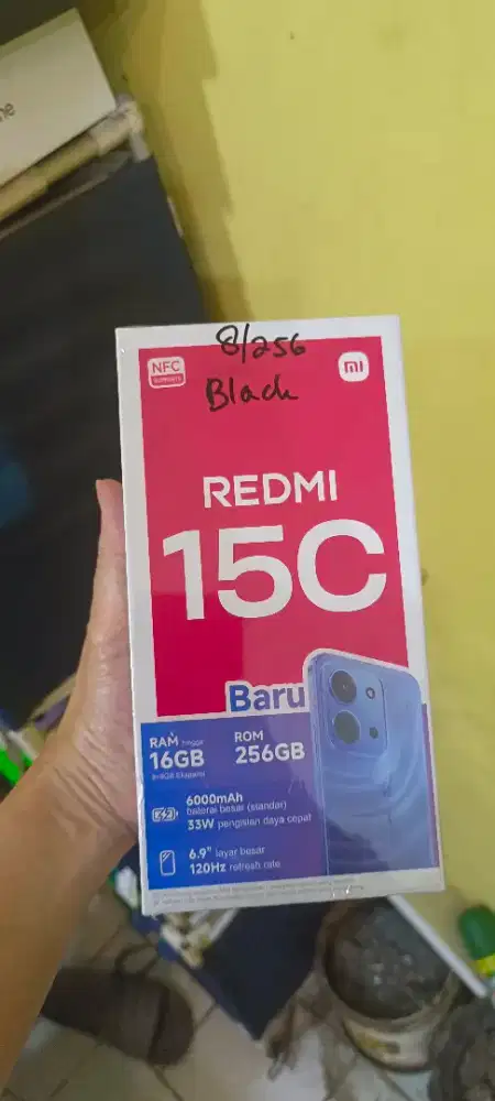 New pack : Redmi 15C 8/256 4G murah