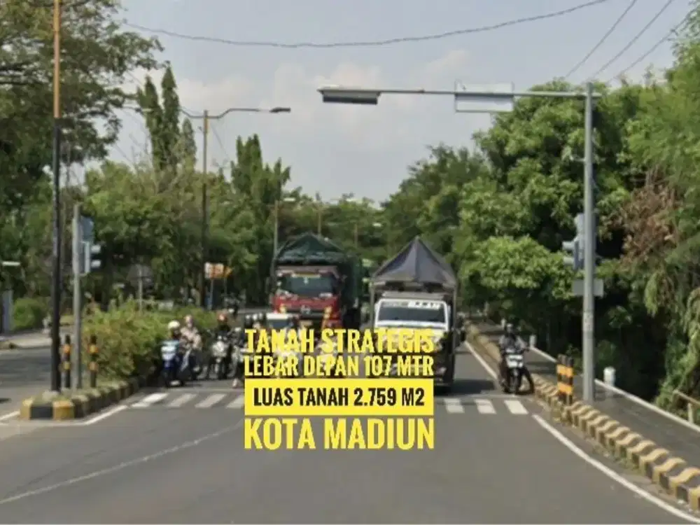 JUAL Tanah Pekarangan LD 107 mtr, Per3an Ringroad-Urip Sumoharjo KOTA MADIUN Lokasi Baguss