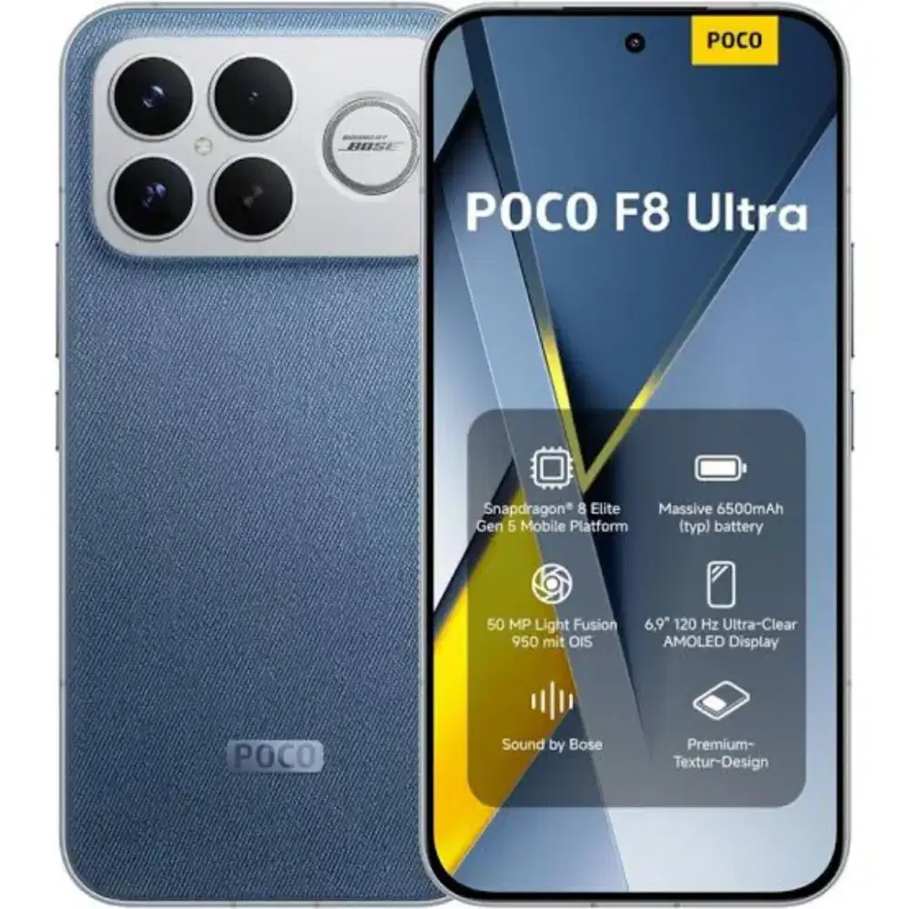 [BNIB] Poco F8 Ultra 16/512 Gb Denim Blue Segel Dus ALT F7 X8 x7 Pro