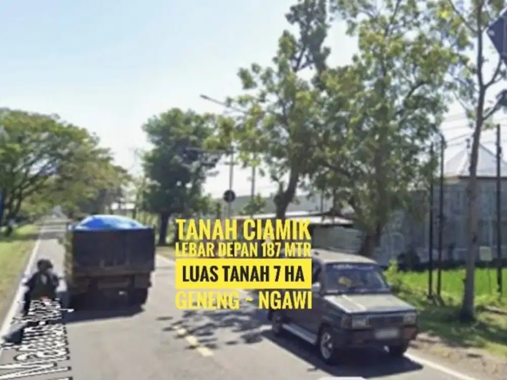 JUAL Tanah LD 187 mtr, NOL Jalan Raya Propinsi Madiun-NGAWI, Lokasi Strategis