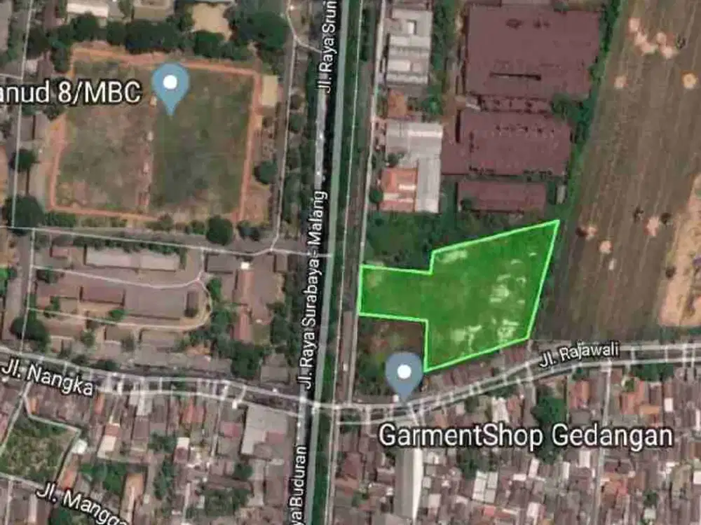 Jual Cepat Tanah Nol Jalan Gedangan Purijaya Lok Strategis Area Ramai