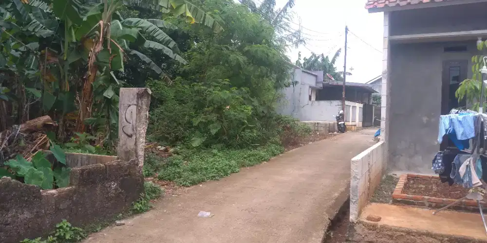 BU Jual Tanah SHM 280m² L.Muka 19m Masuk Mobil Gg Sepakat Bojongkulur