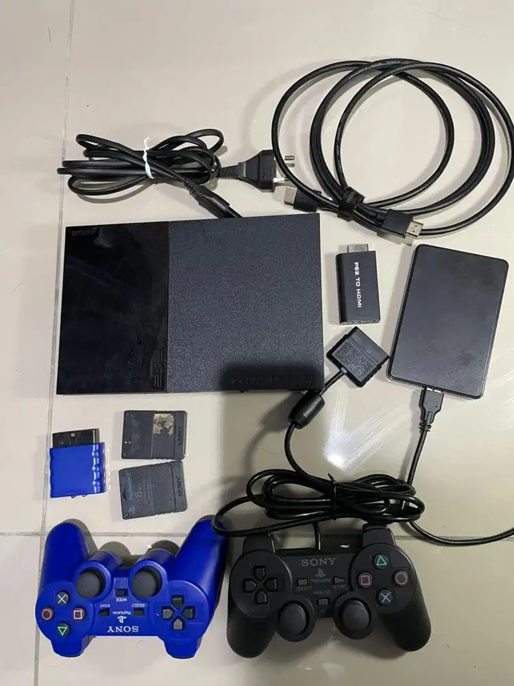 PS2 Slim Matrix HDD 500GB Full Game - 2 Stik + HDMI