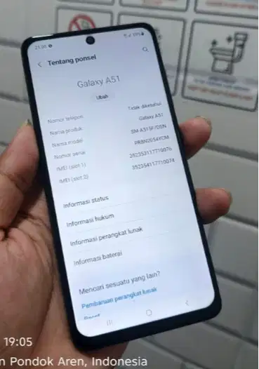 samsung a51 ram 12gb (6+6) /128gb
