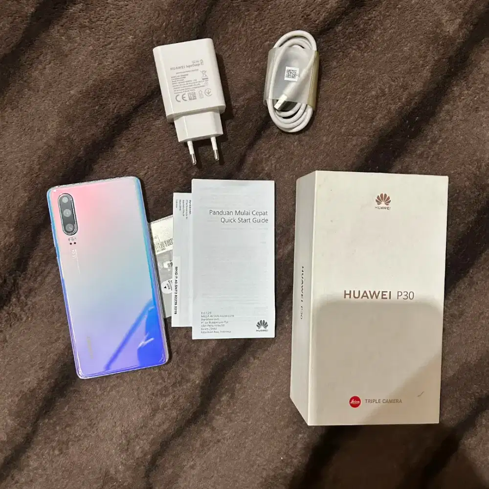 Huawei P30 Breathing crystal resmi Indonesia Mulus Fullset