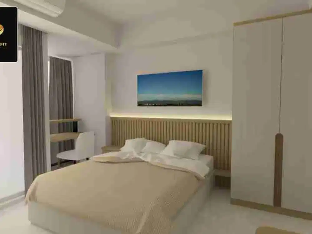 Apartement Pacific Garden,Studio, lantai 36 TC, furnish,pinang..Tangerang..