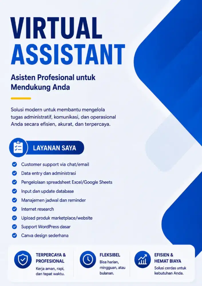 Virtual Assistant Remote | Data Entry, Admin, WordPress & Canva