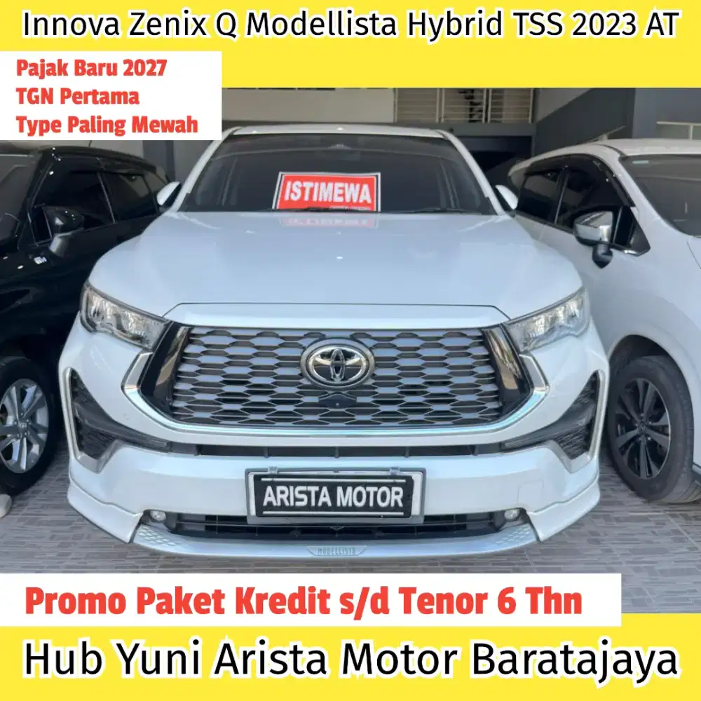 Innova Zenix Q Modellista Hybrid TSS 2023 Matic PjkBaru TGN1 ISTIMEWAH