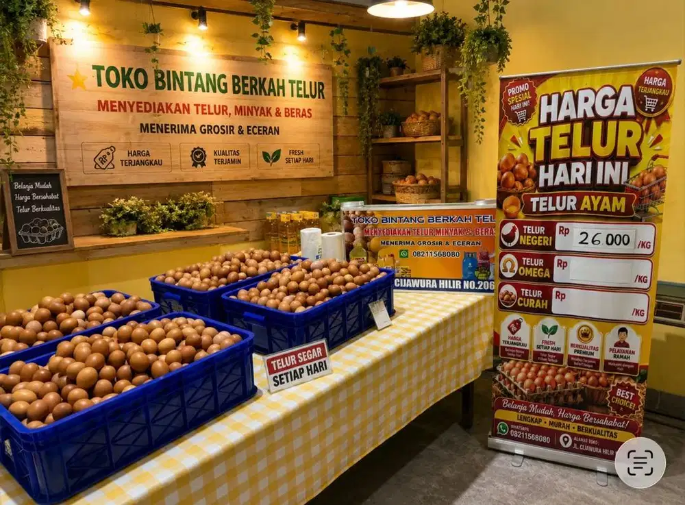 Toko Sembako Murah – Telur Beras Minyak Harga Terbaik
