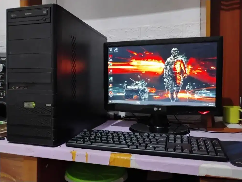 Pc editing intel core i5 + ram 8gb + vga nvidia + monitor 19inch