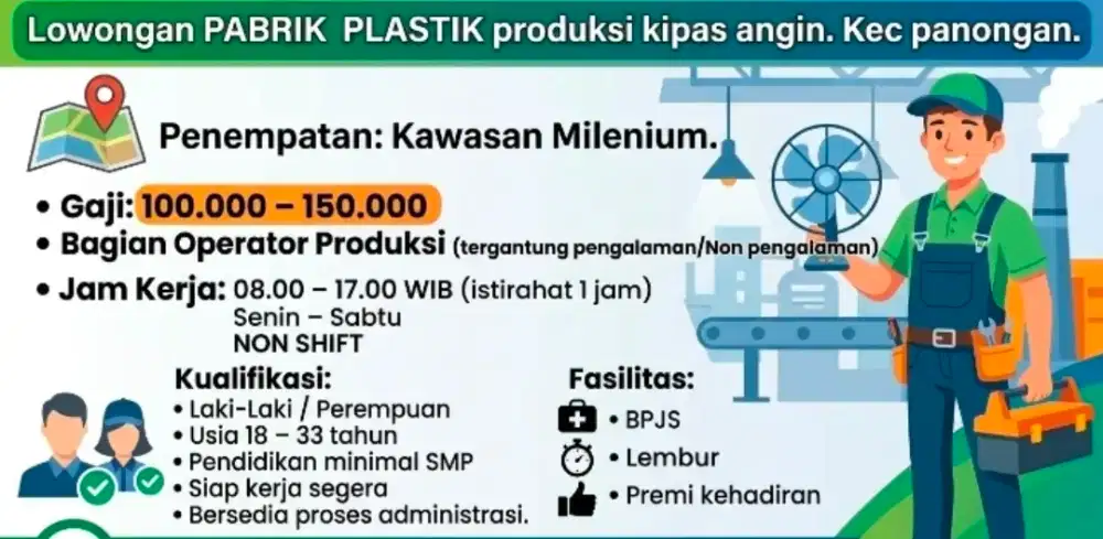 Lowongan kerja Pabrik