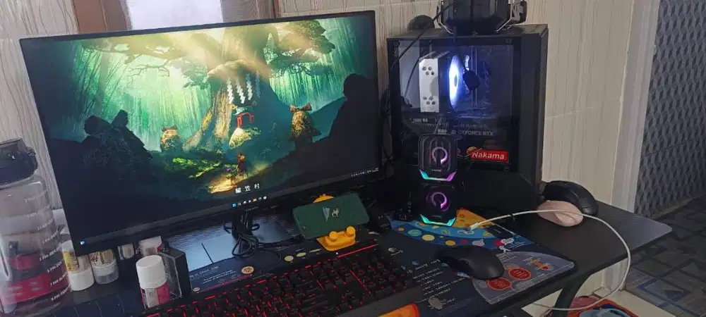 Fullset Komputer/PC Rakitan DDR5 RTX5050 16GB