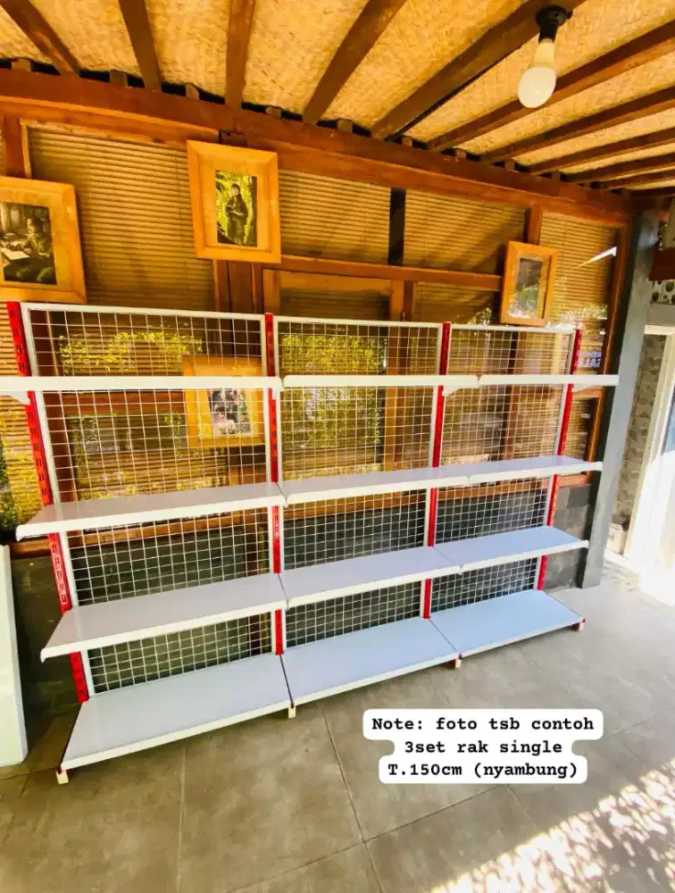 Rak toko minimarket | Rak single | Rak display | Rak gondola alfamart