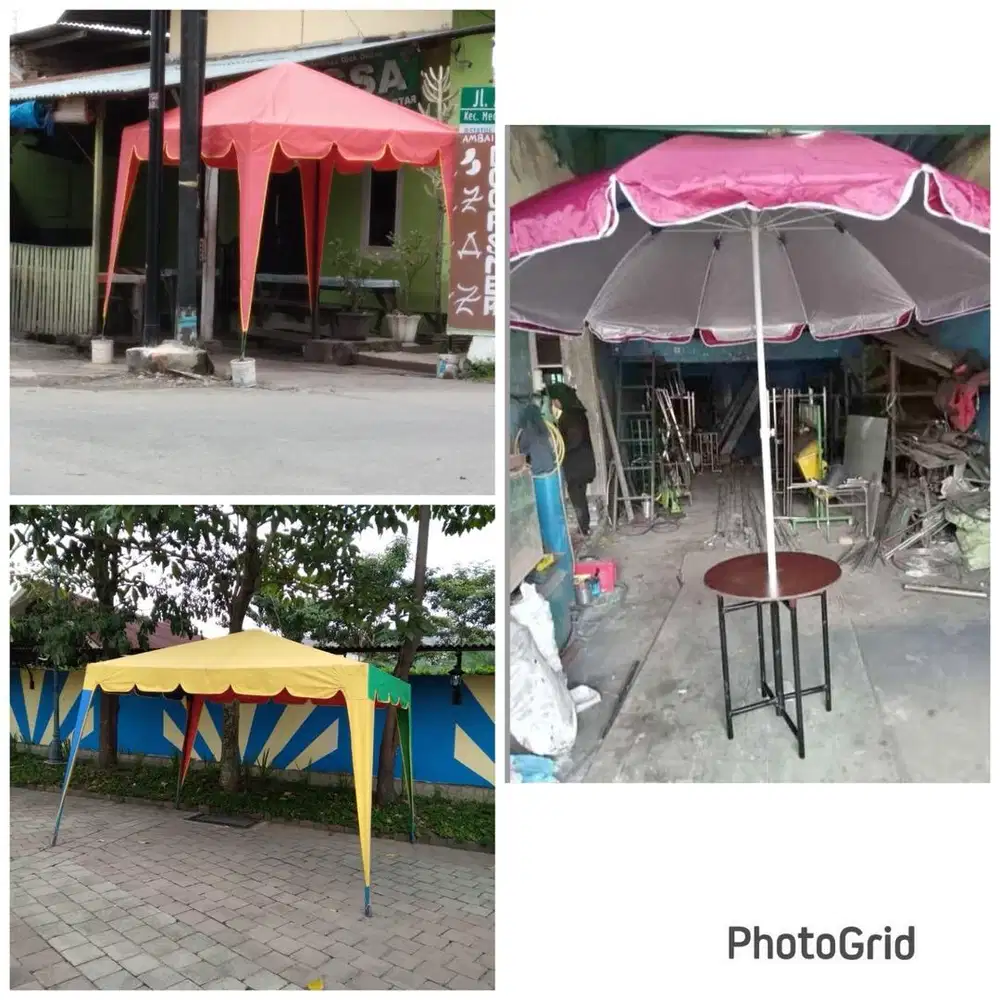 Tenda kafe dan tenda payung (bs antr skitr medan)