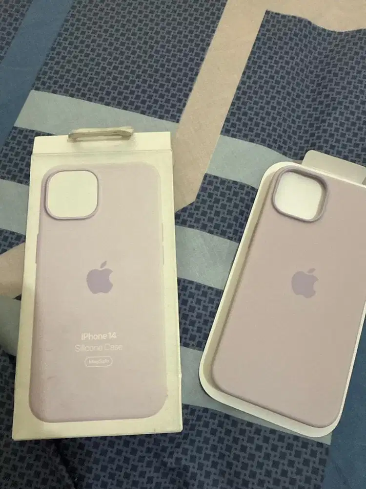 dijual casing silicon lilac iphone 14
