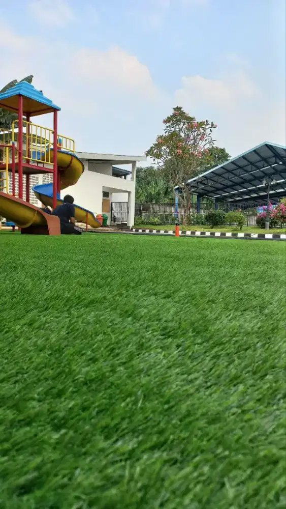 Rumput sintetis  dengan harga terjangkau