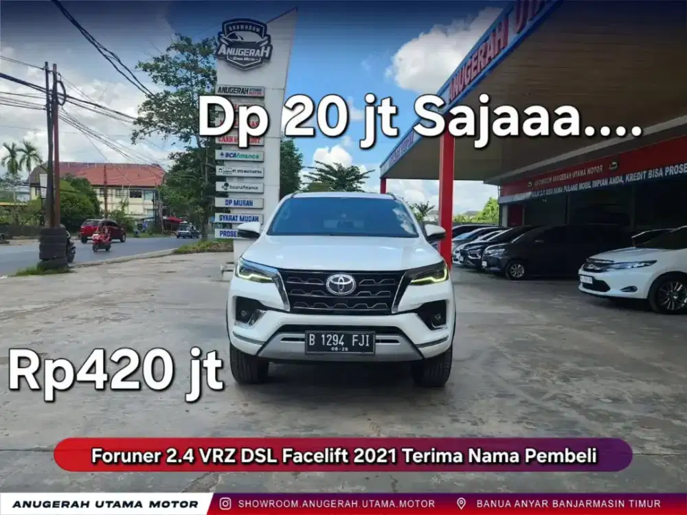 Dp20jt Fortuner VRZ 2.4 DSL FACELIFT 2022 AT Terima Nama pembeli