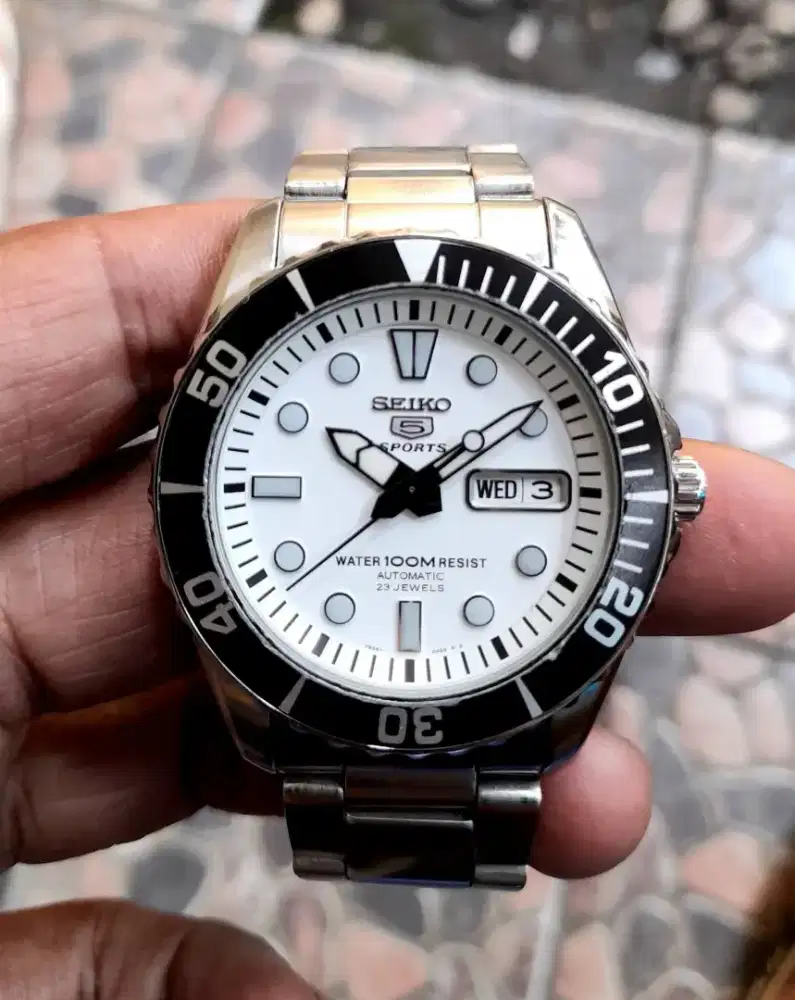 Seiko sea urchin snzf11k1 rare item dial putih