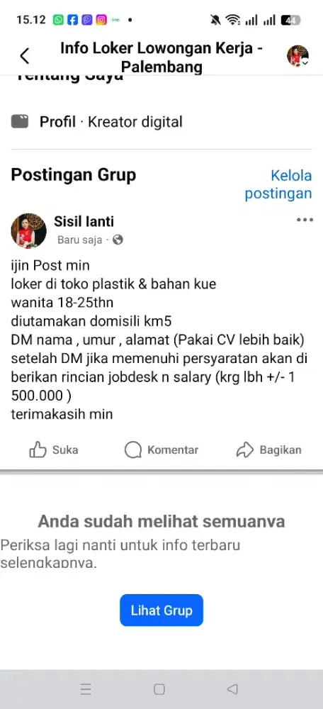 Loker di Toko plastik & bahan kue