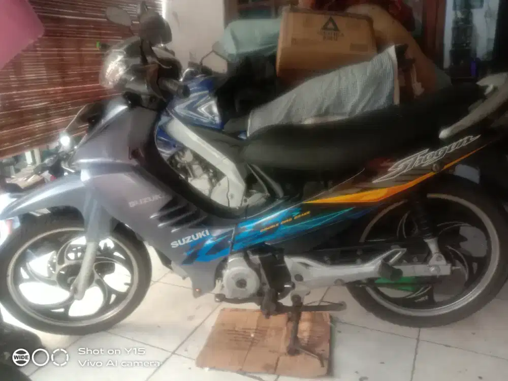Dijual Suzuki Shogun 125 R THN 2005 pajek telat 2024 kaleng 2028 gan