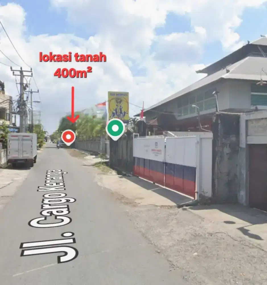Jual tanah kosong di Jalan Cargo Kenanga Denpasar Bali