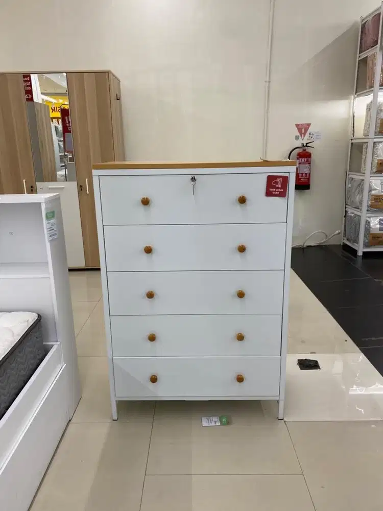 Drawer alama 5 tier bahan besi