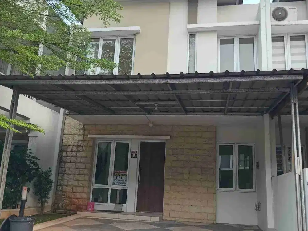 rumah disewakan dalam cluster, siap huni