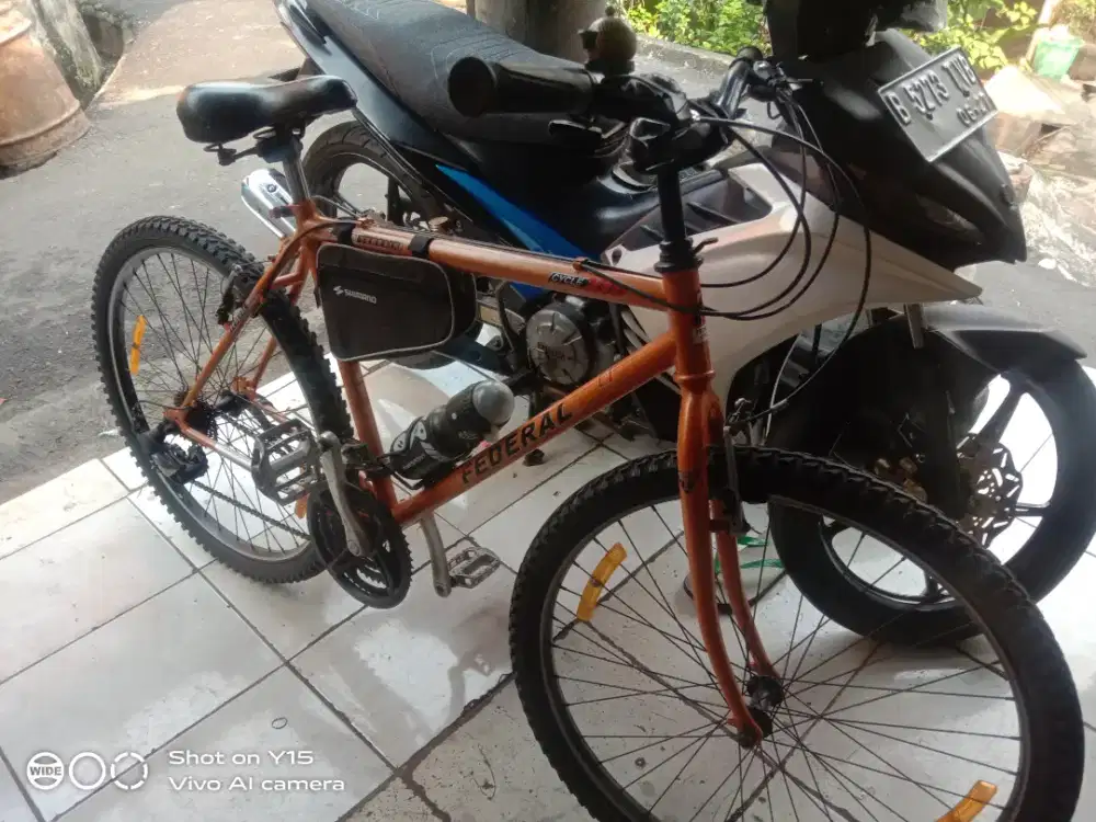 Dijual sepeda FEDERAL Torino asil masih bagus tinggal pakeh warna oren