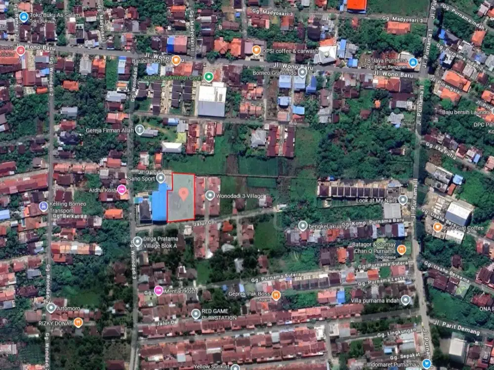 Dijual tanah siap bangun lokasi kota wonodadi 3, Pontianak
