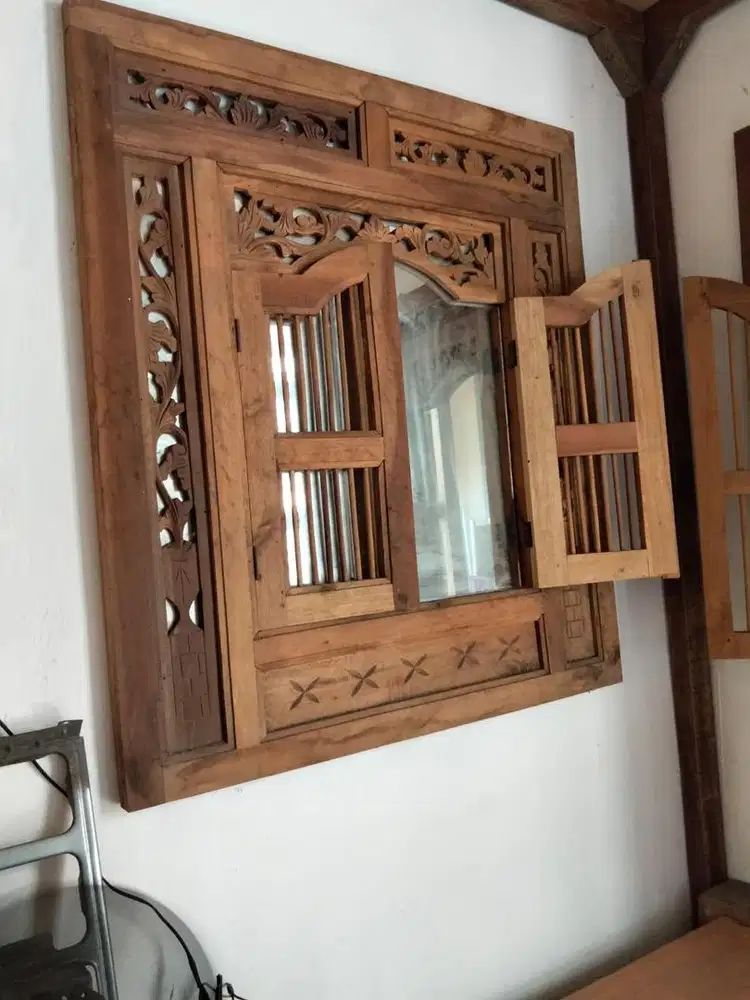 DIJUAL JENDELA KACA JATI ASLI