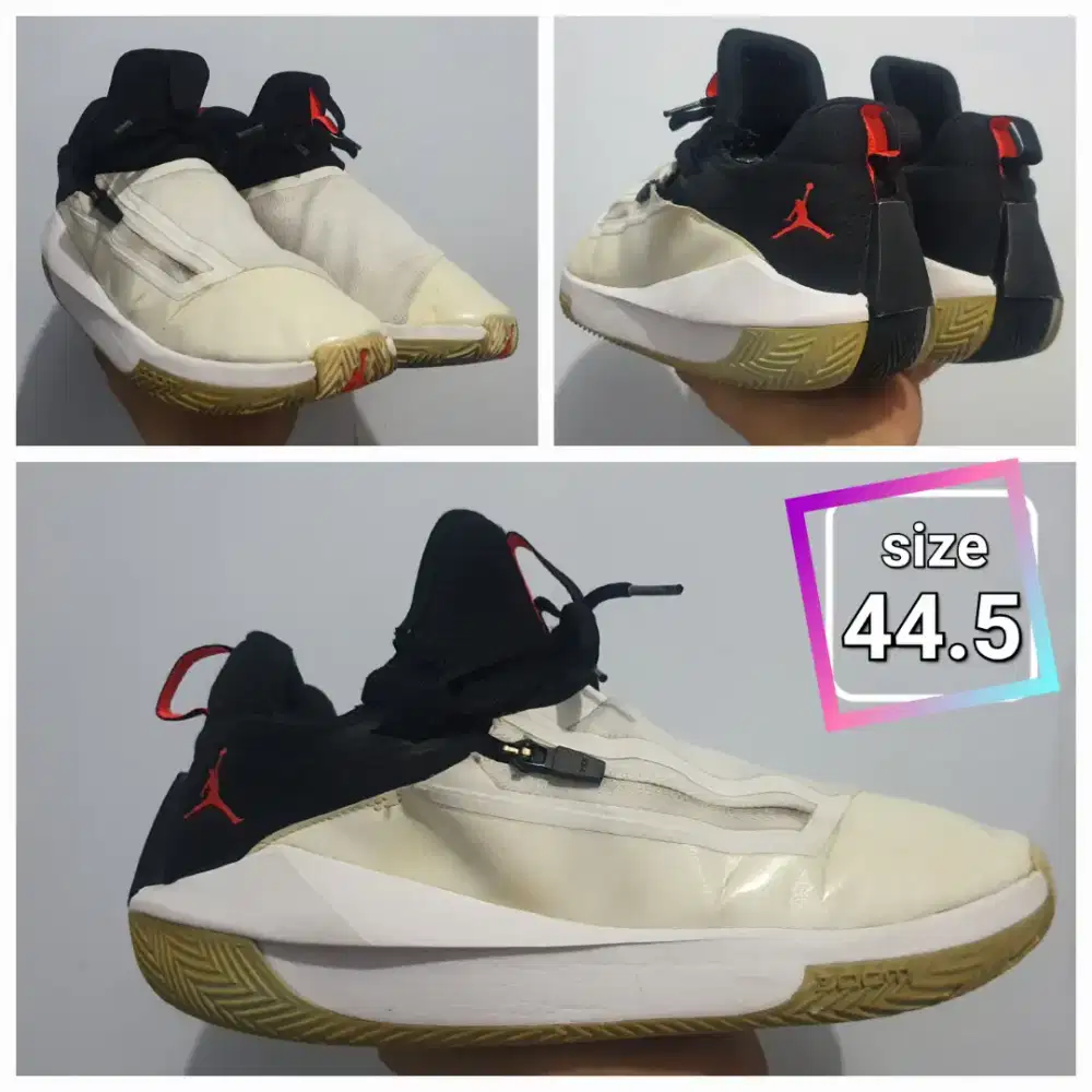Sepatu Basket Jordan Jumpman Hustle zipper size 44.5 Second original