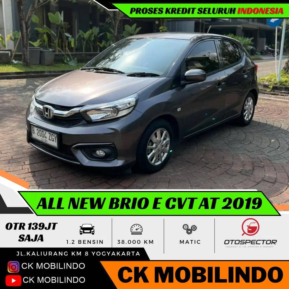 Honda All New Brio E CVT Matic 2019 ANTIK ISTIMEWA DP Minim Sirion