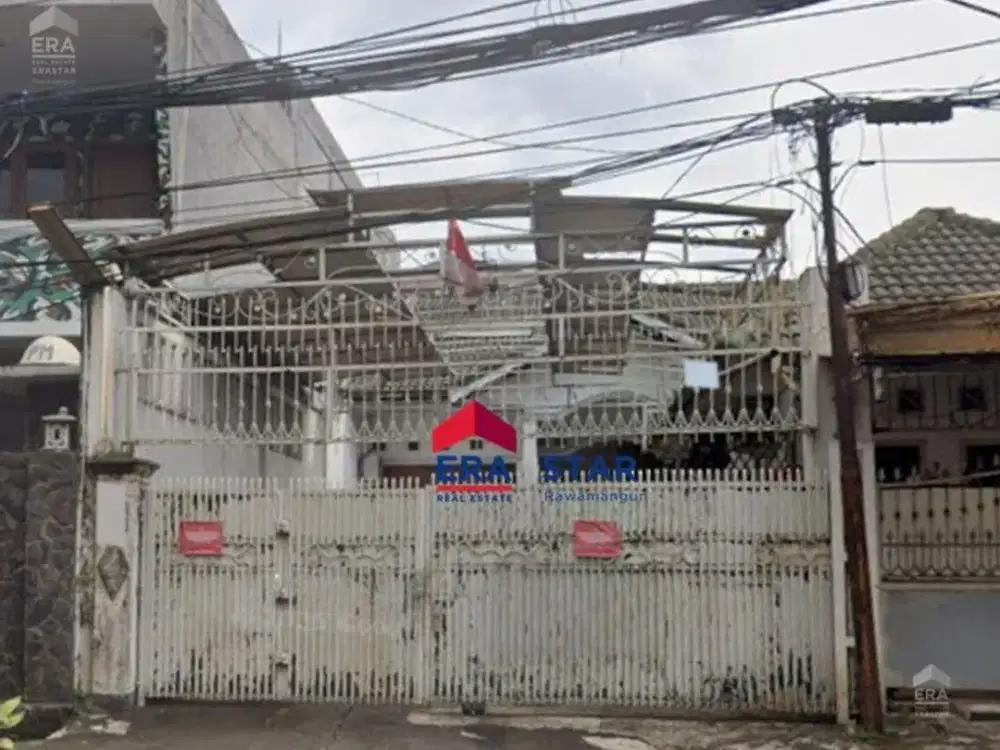 Rumah Tua hitung tanah harga sangat murah di Pusdiklat Depnaker Jakarta Timur