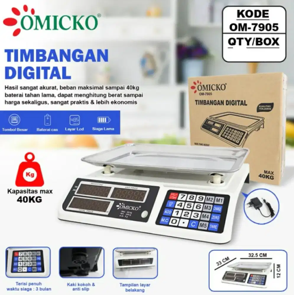 timbangan digital 40 kg